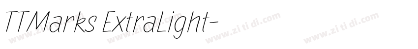 TTMarks ExtraLight字体转换